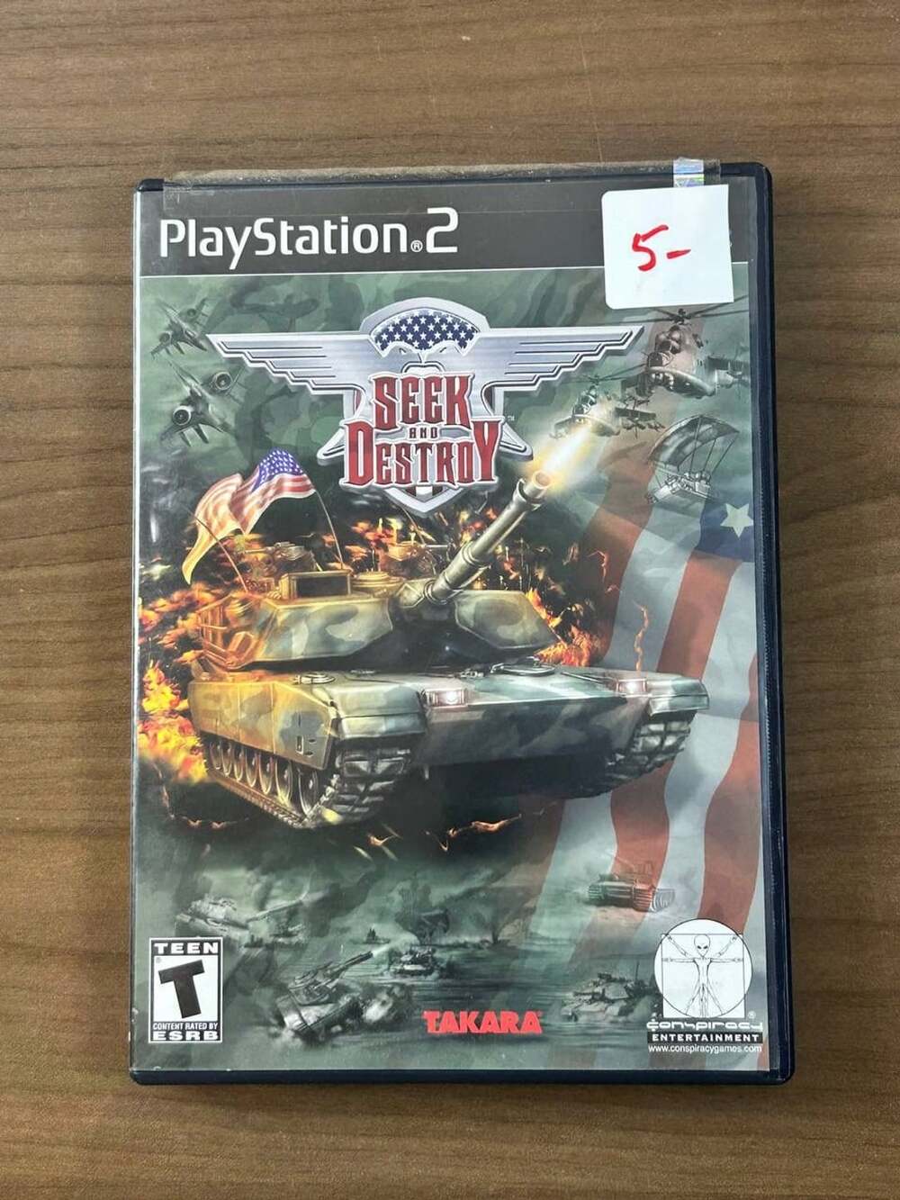 Seek and Destroy PS2 PlayStation 2 2002 CIB Manual Disc Case Takara